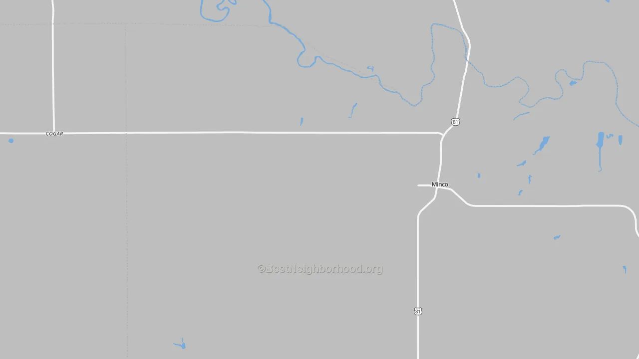 Transit Grade map of 73059, OK