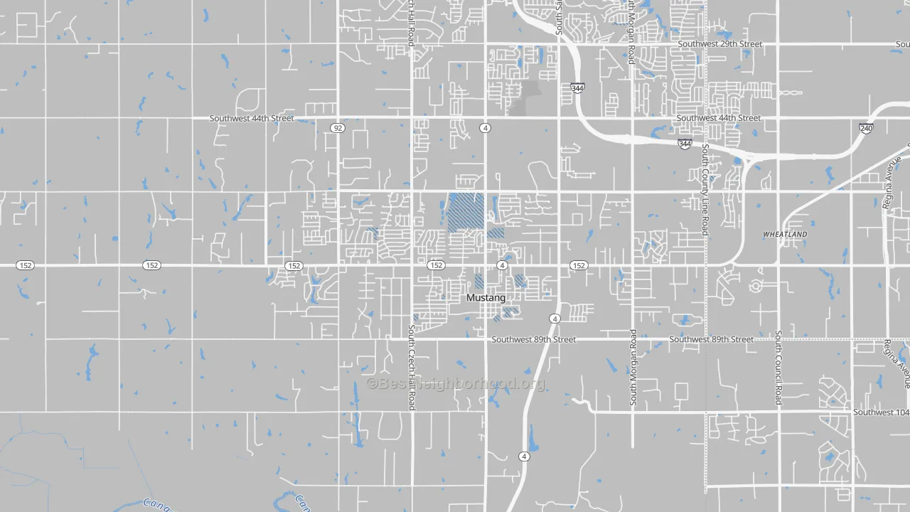 Transit Grade map of 73064, OK