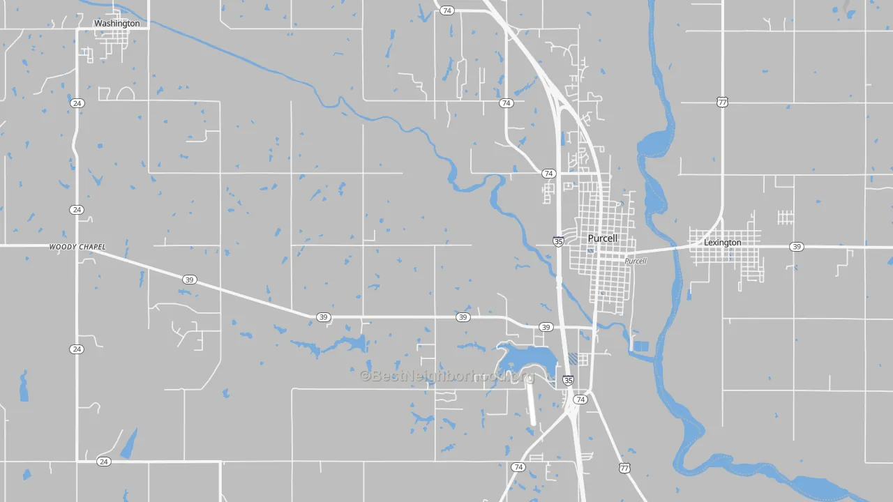 Transit Grade map of 73080, OK