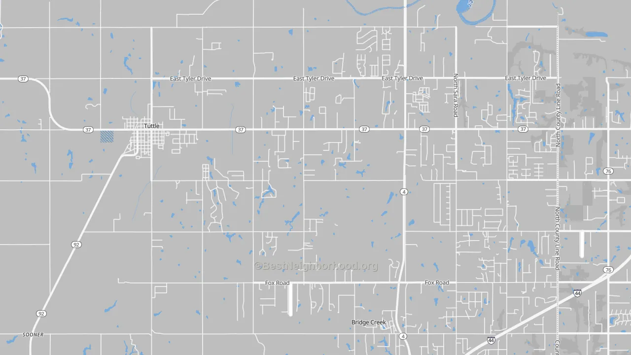 Transit Grade map of 73089, OK