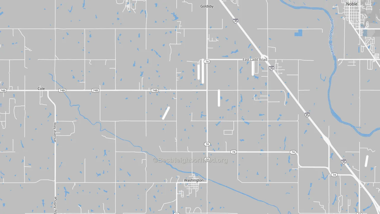Transit Grade map of 73093, OK