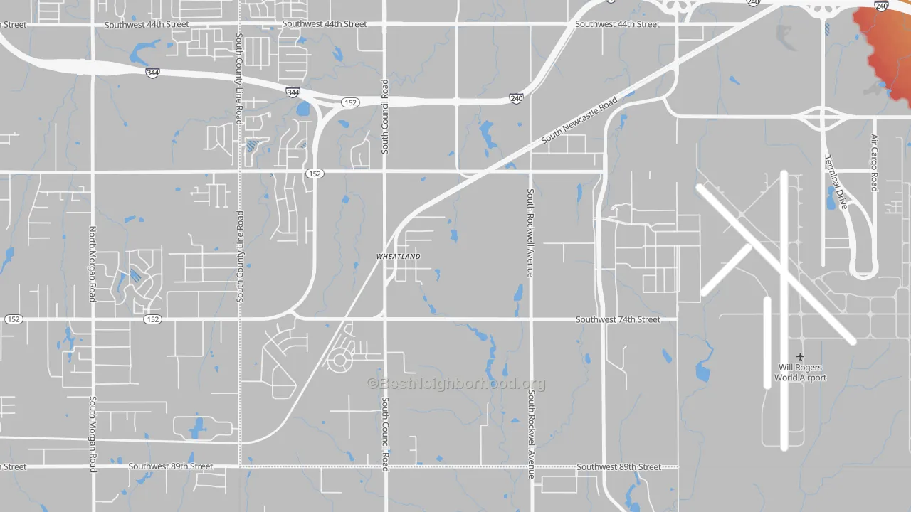 Transit Grade map of 73097, OK