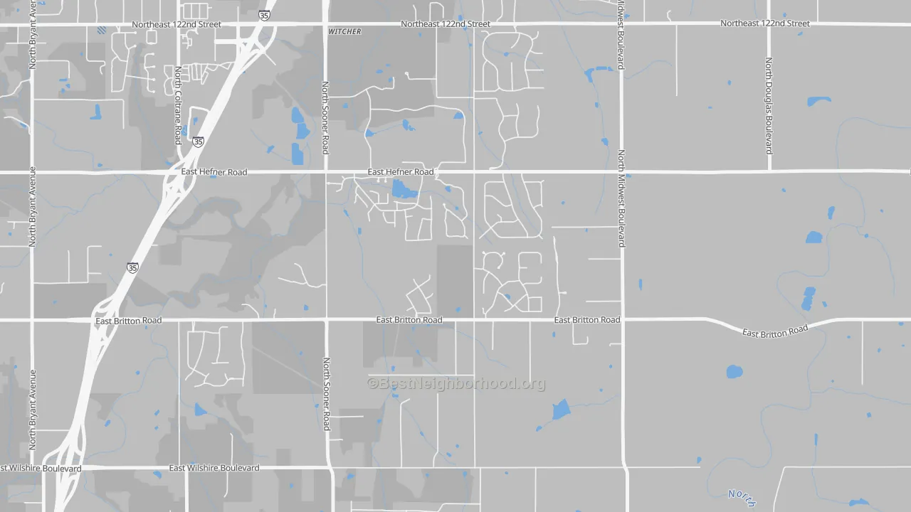 Transit Grade map of 73151, OK
