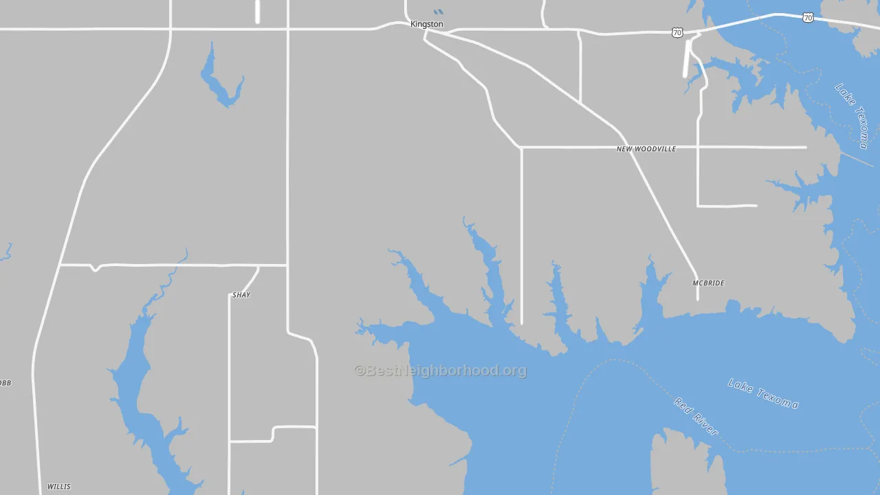 Transit Grade map of 73439, OK