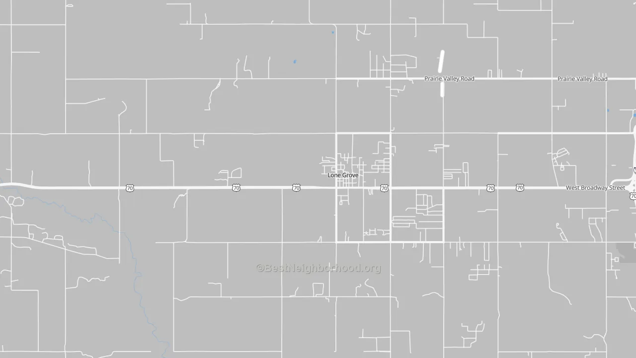 Transit Grade map of 73443, OK