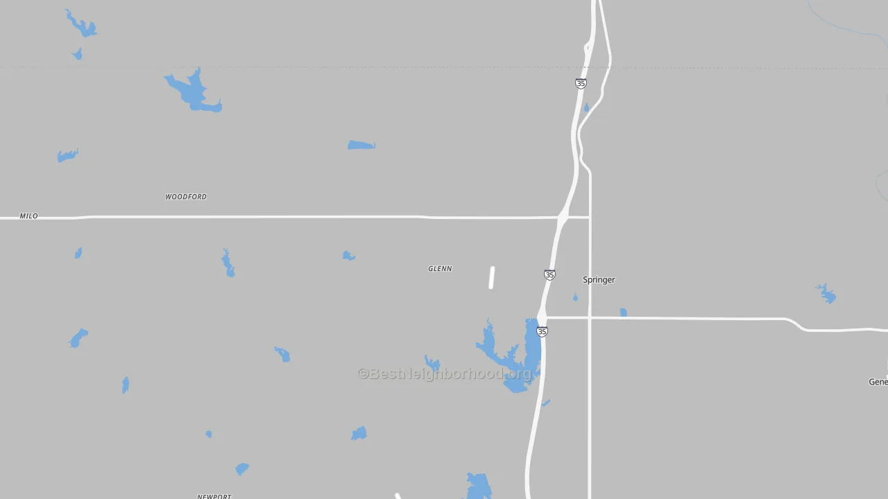 Transit Grade map of 73458, OK