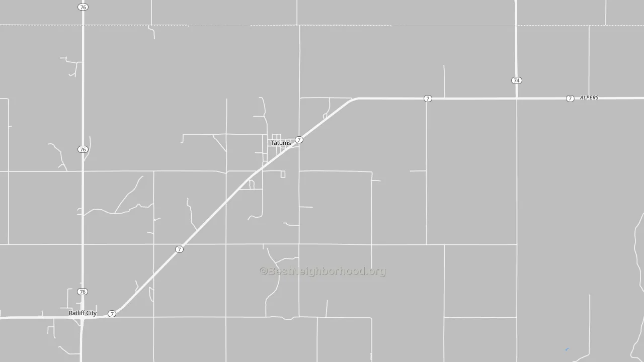 Transit Grade map of 73487, OK