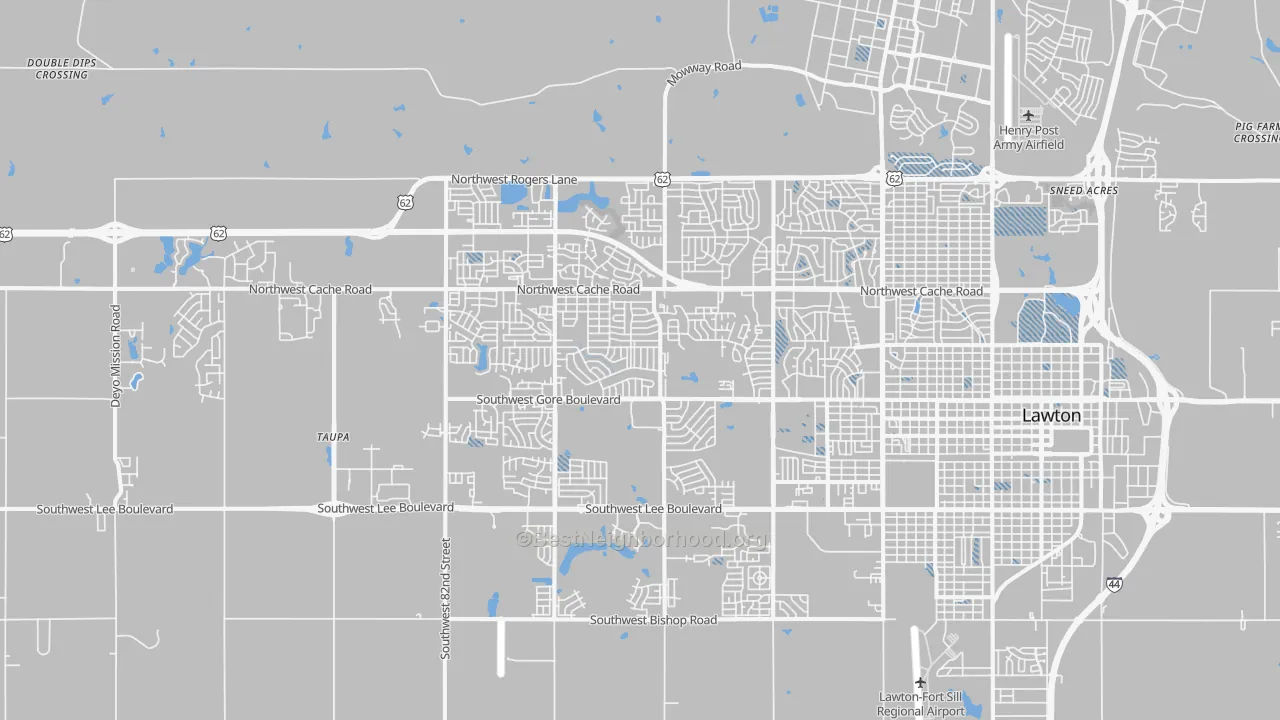 Transit Grade map of 73505, OK