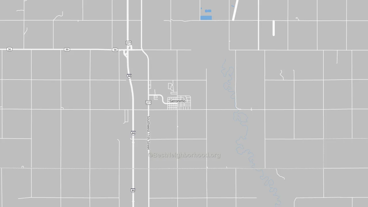 Transit Grade map of 73543, OK