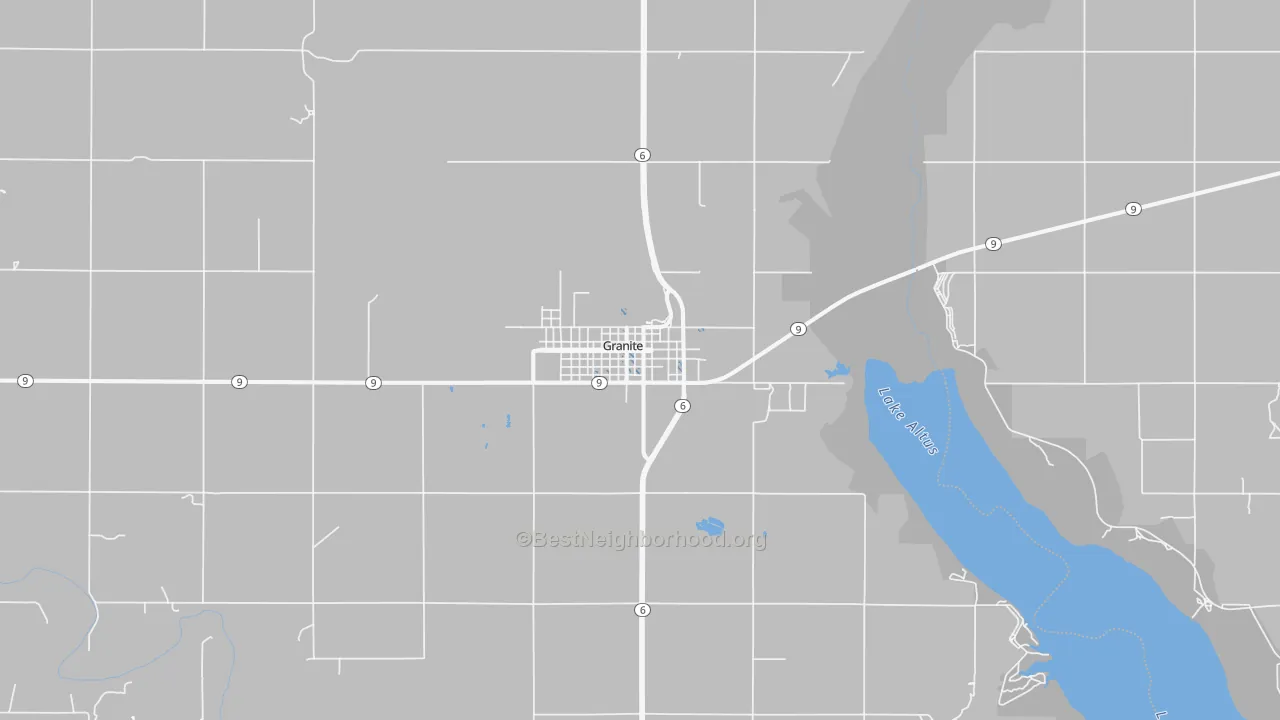 Transit Grade map of 73547, OK