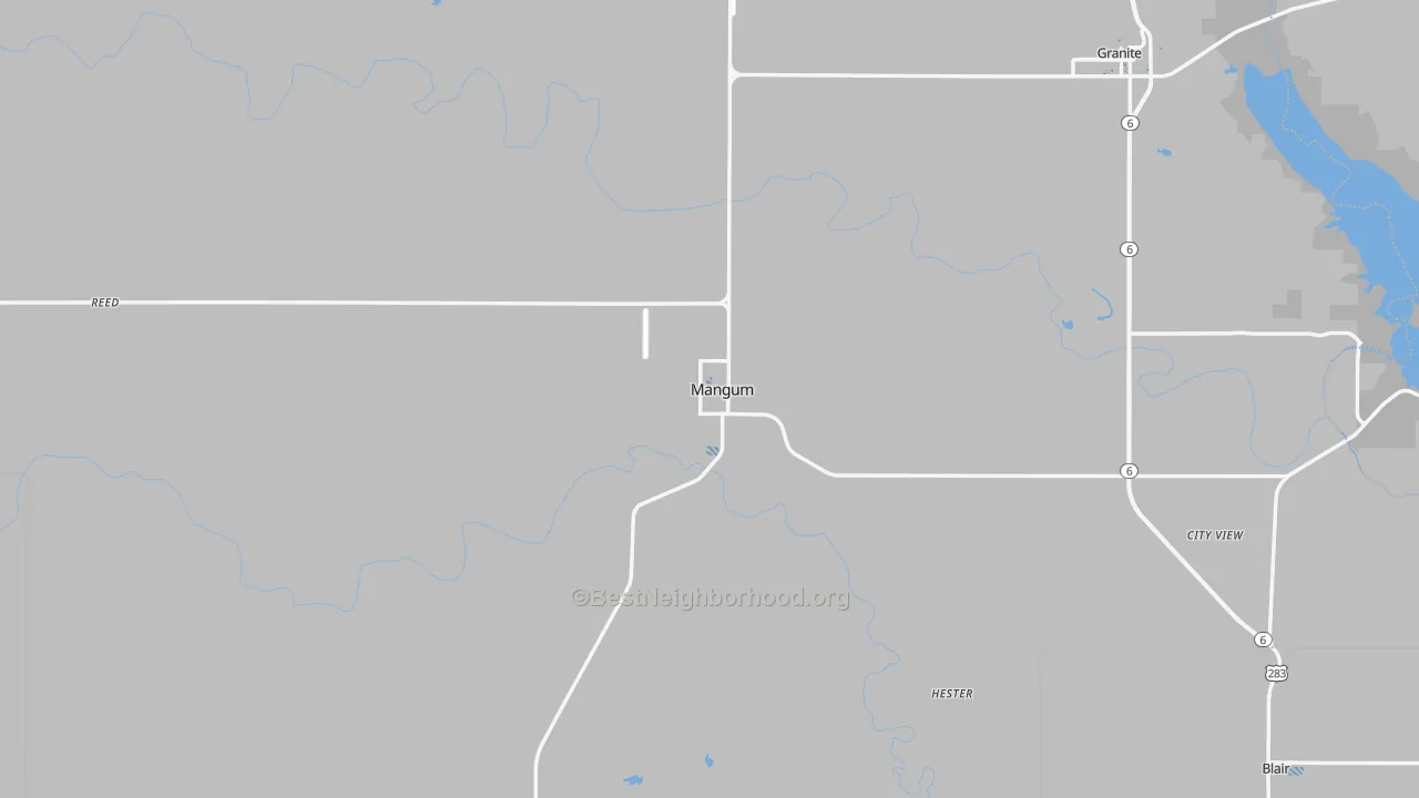 Transit Grade map of 73554, OK