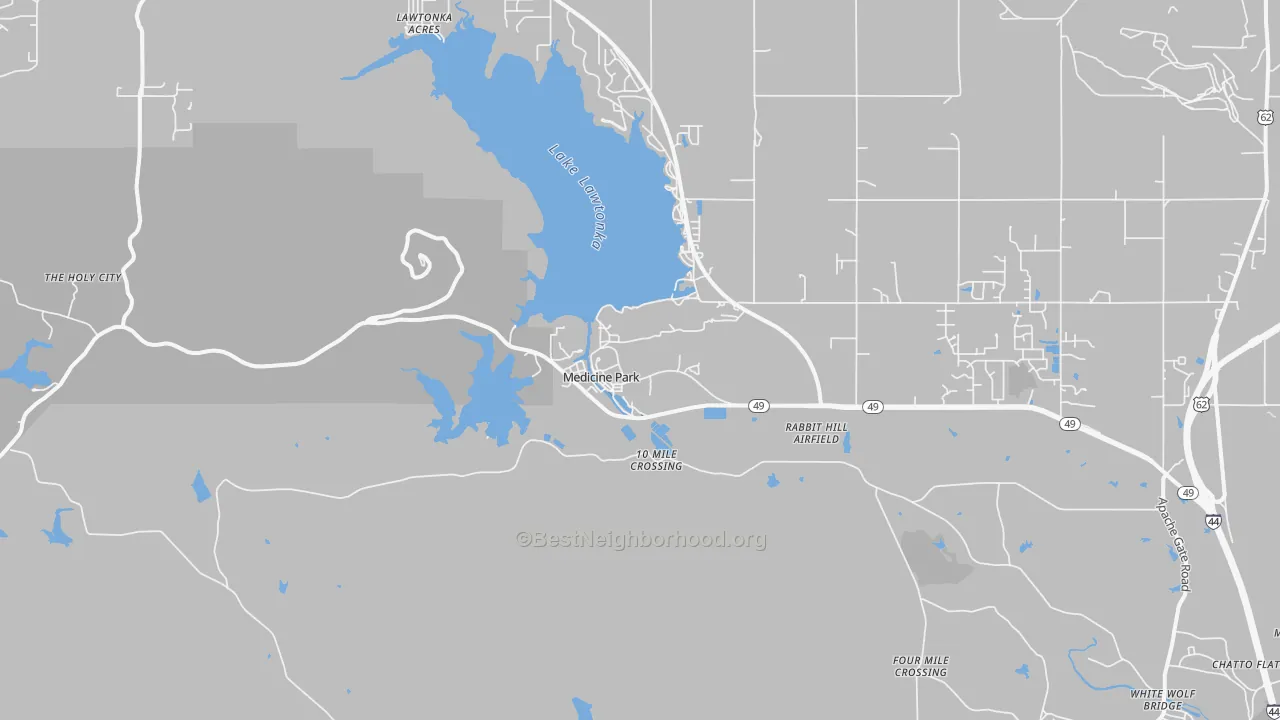 Transit Grade map of 73557, OK