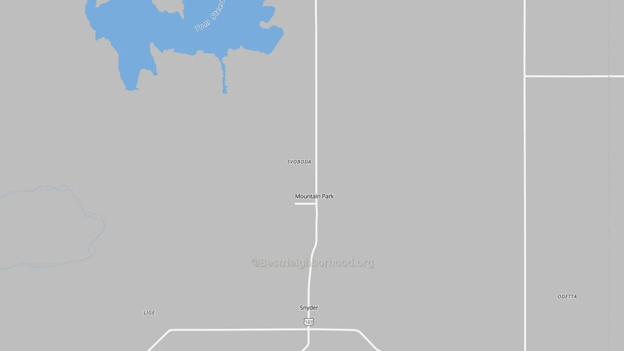 Transit Grade map of 73559, OK