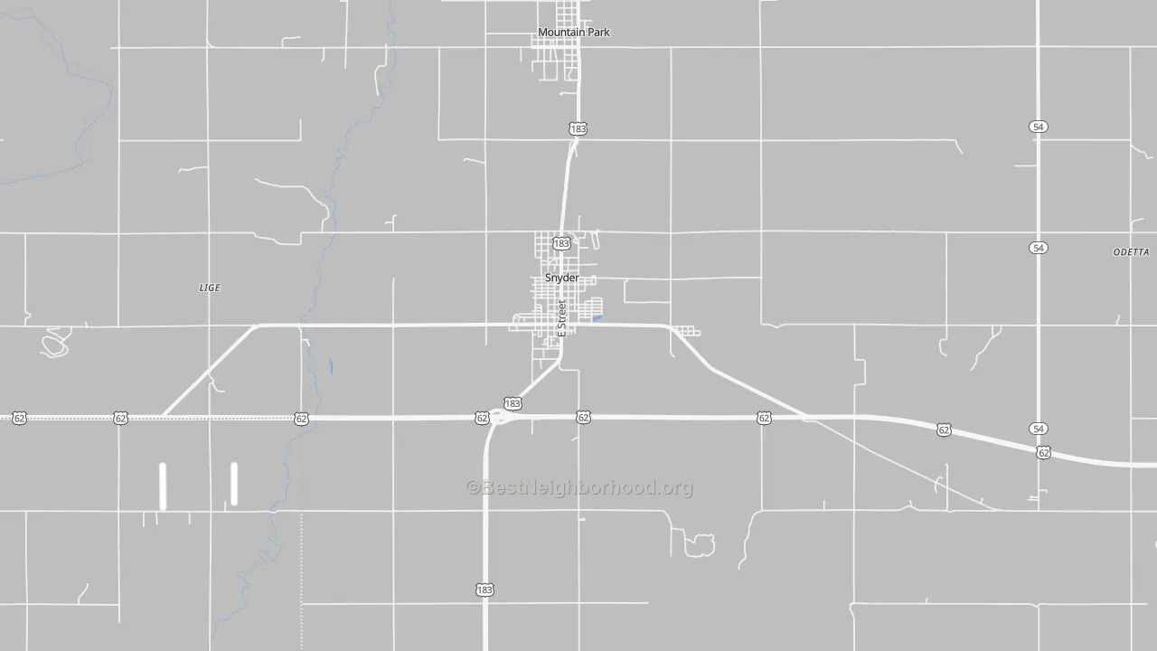 Transit Grade map of 73566, OK