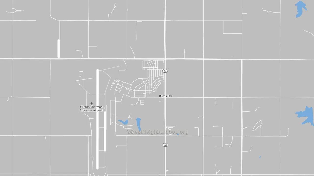Transit Grade map of 73624, OK