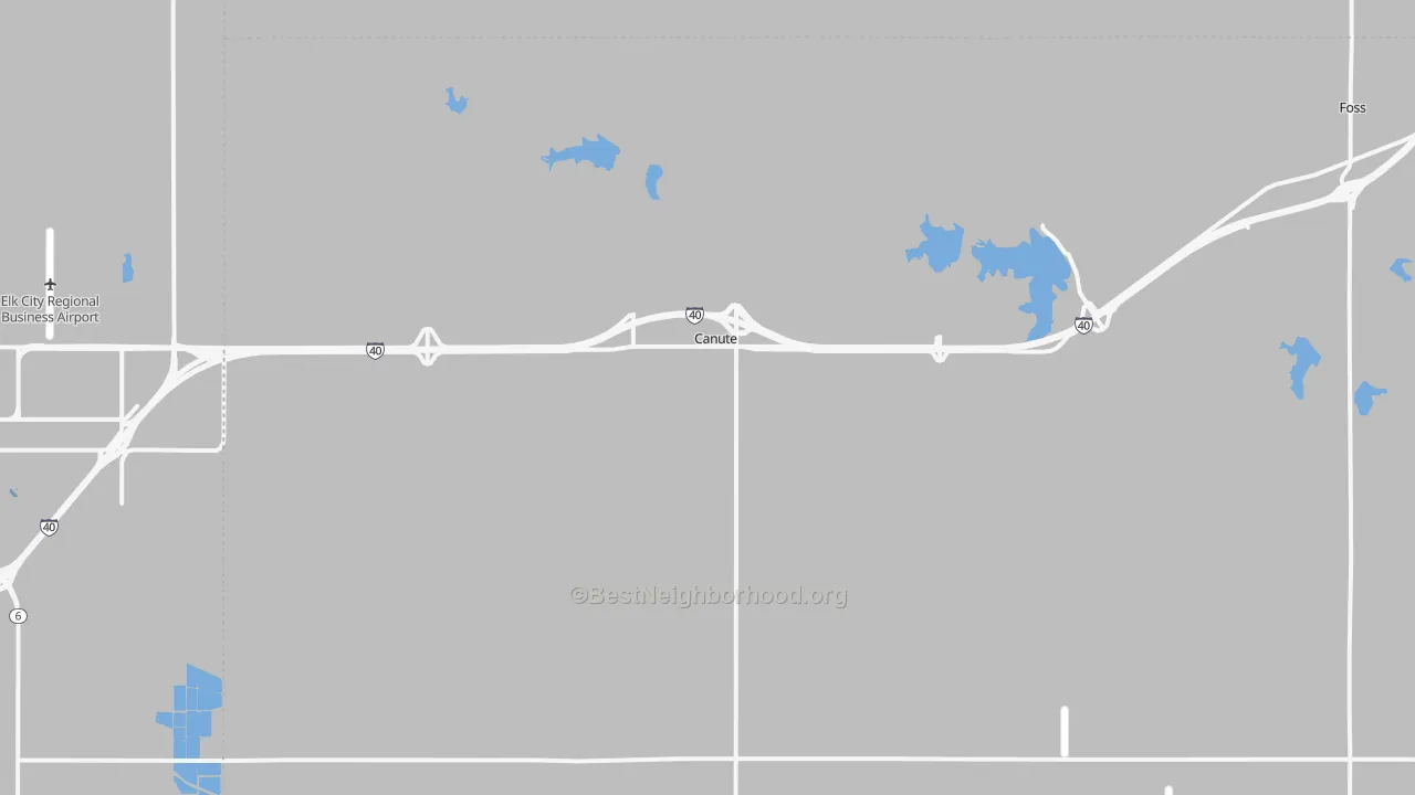 Transit Grade map of 73626, OK