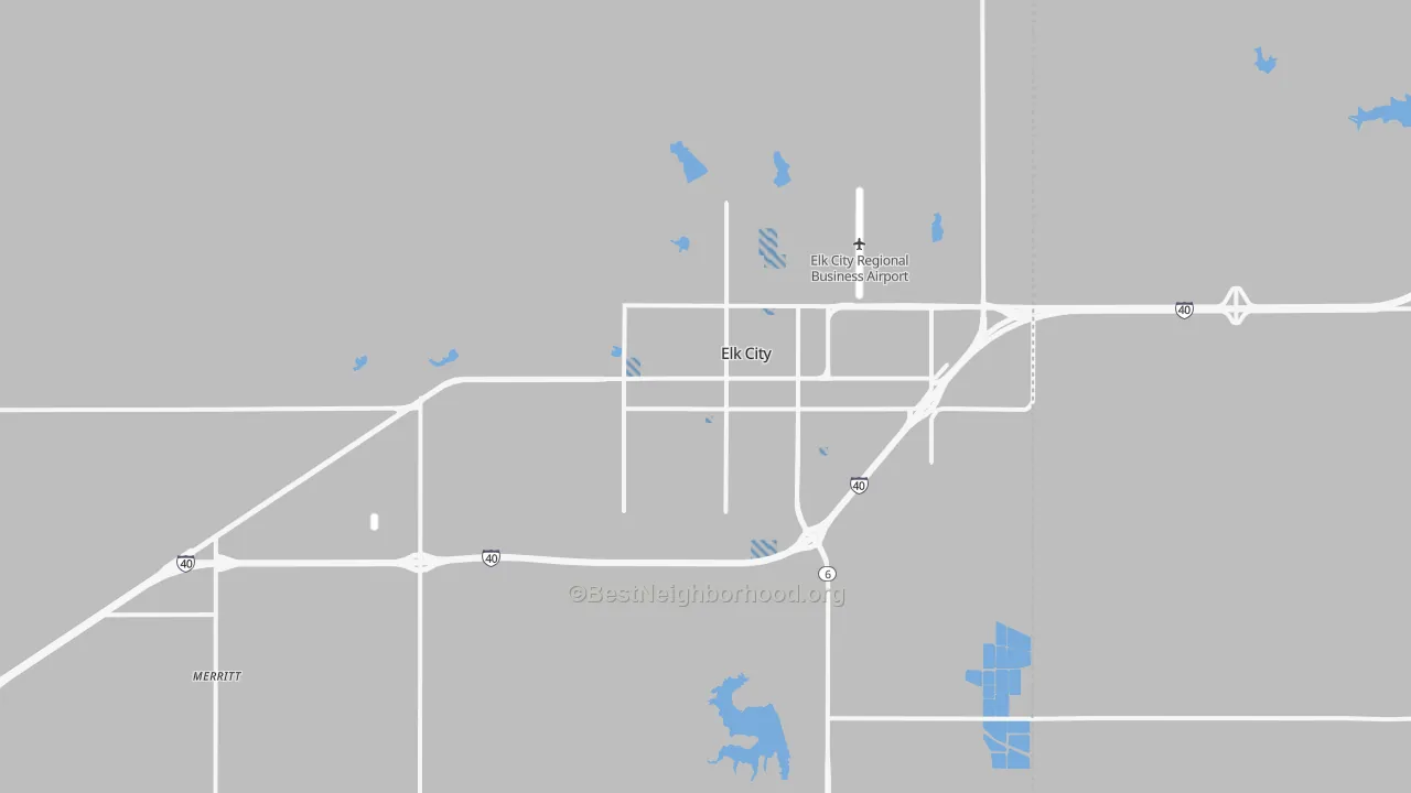 Transit Grade map of 73644, OK