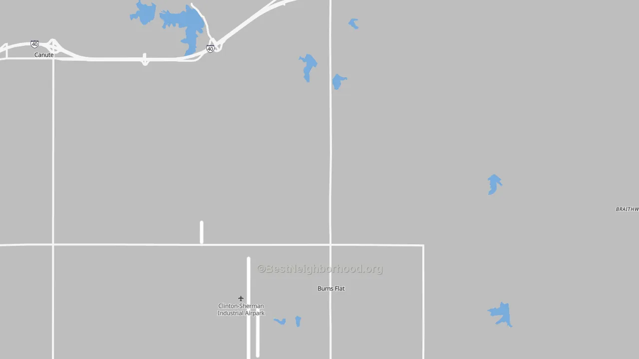 Transit Grade map of 73647, OK