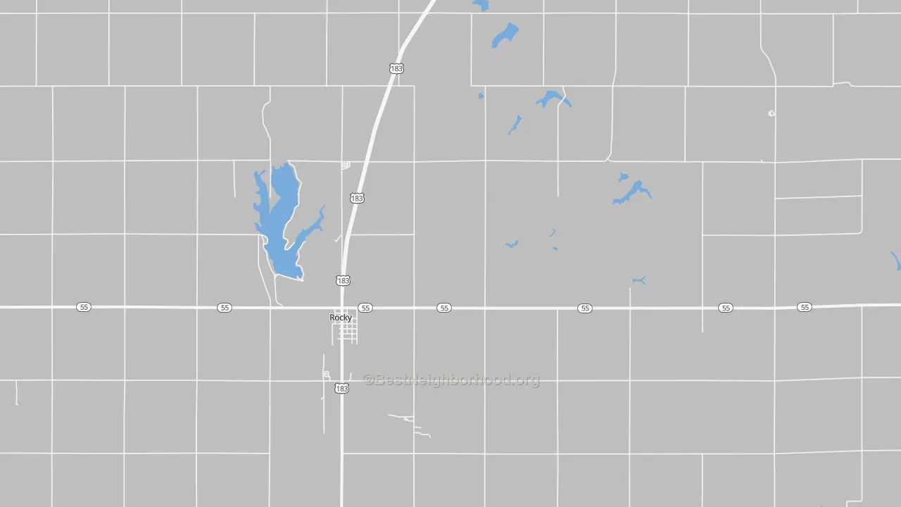 Transit Grade map of 73661, OK