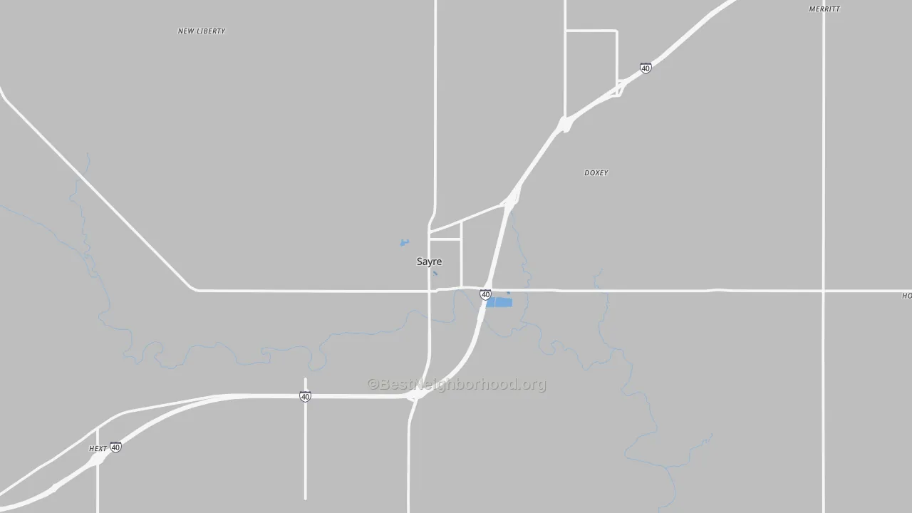 Transit Grade map of 73662, OK