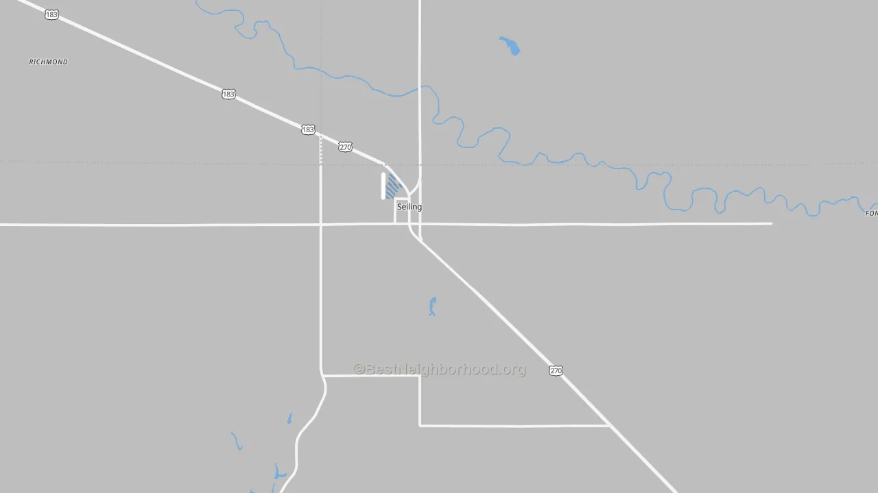 Transit Grade map of 73663, OK