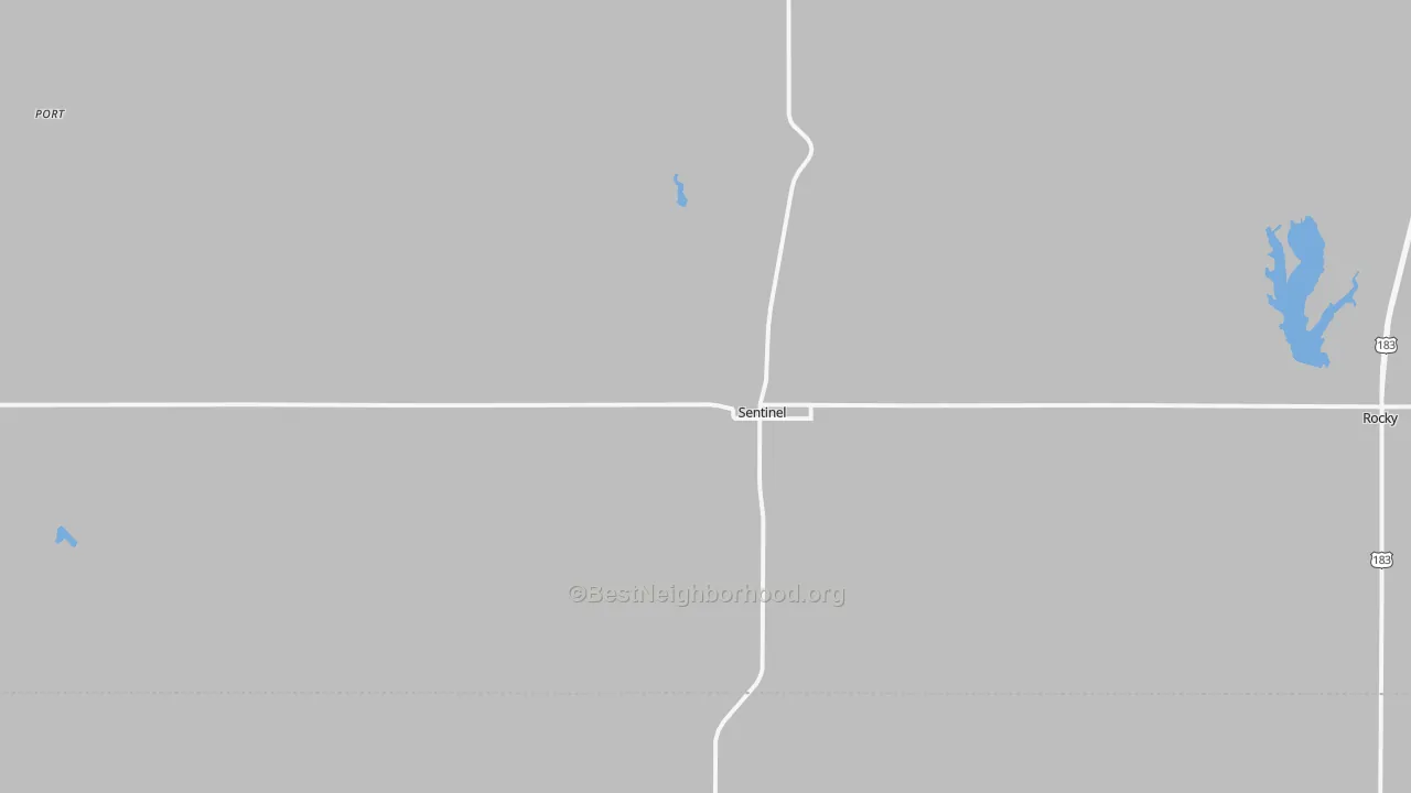 Transit Grade map of 73664, OK