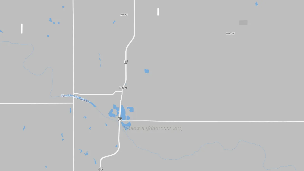 Transit Grade map of 73734, OK