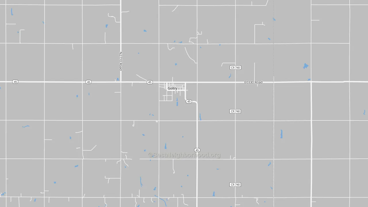 Transit Grade map of 73739, OK