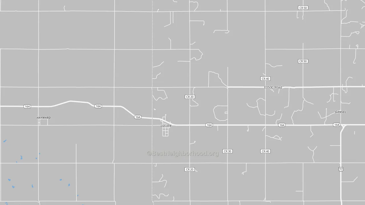 Transit Grade map of 73757, OK