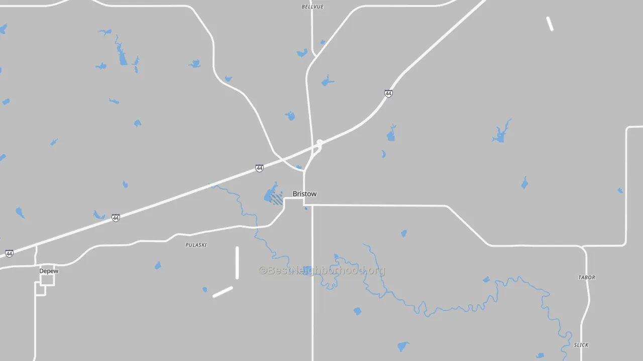 Transit Grade map of 74010, OK