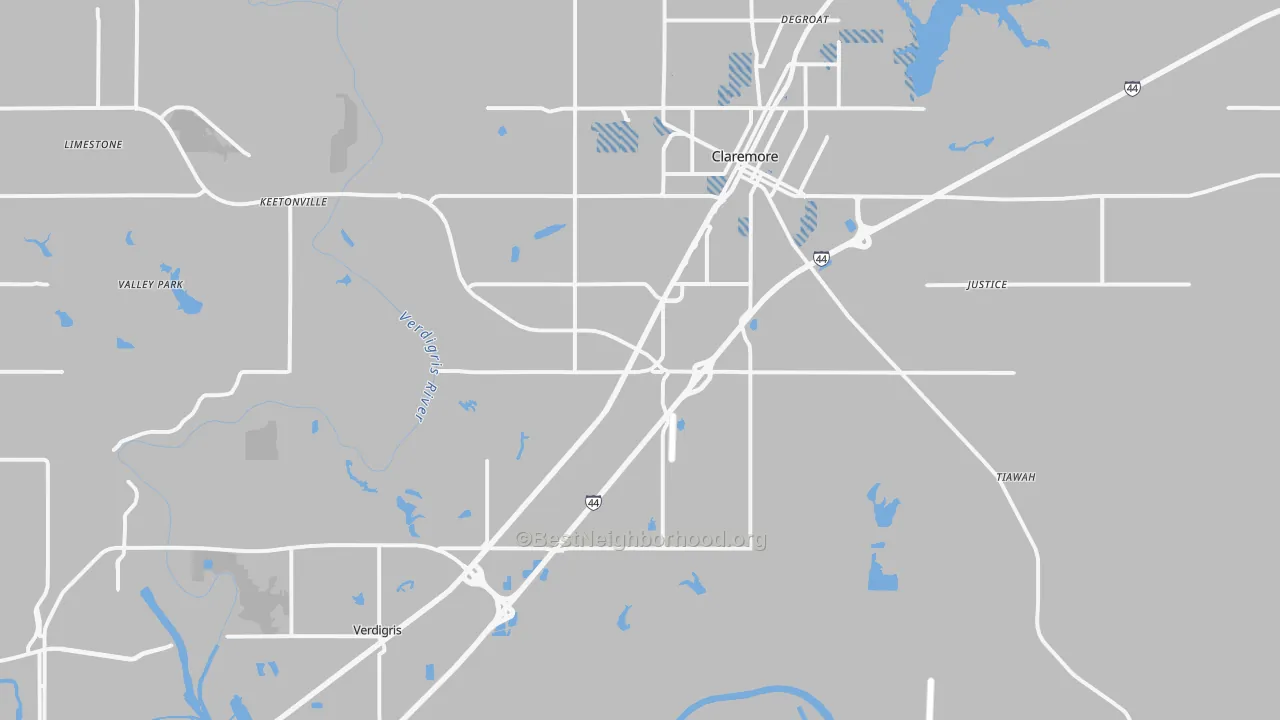 Transit Grade map of 74019, OK