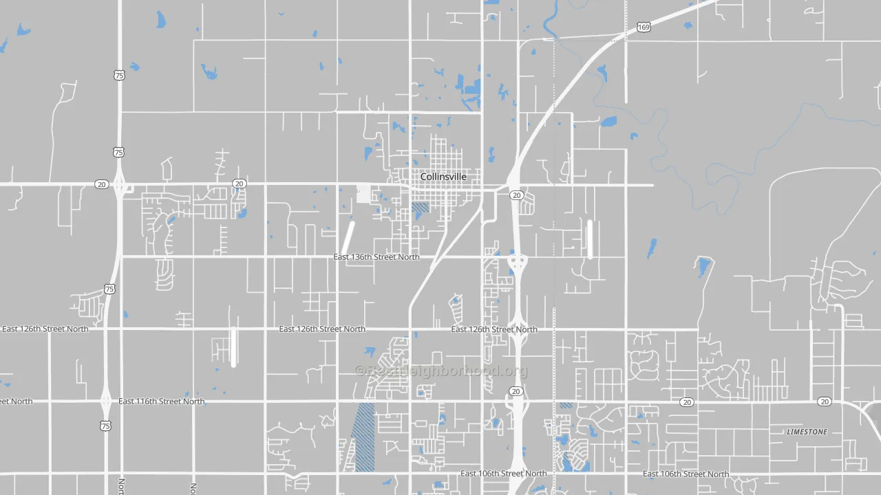Transit Grade map of 74021, OK