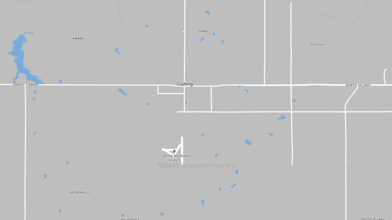 Transit Grade map of 74023, OK