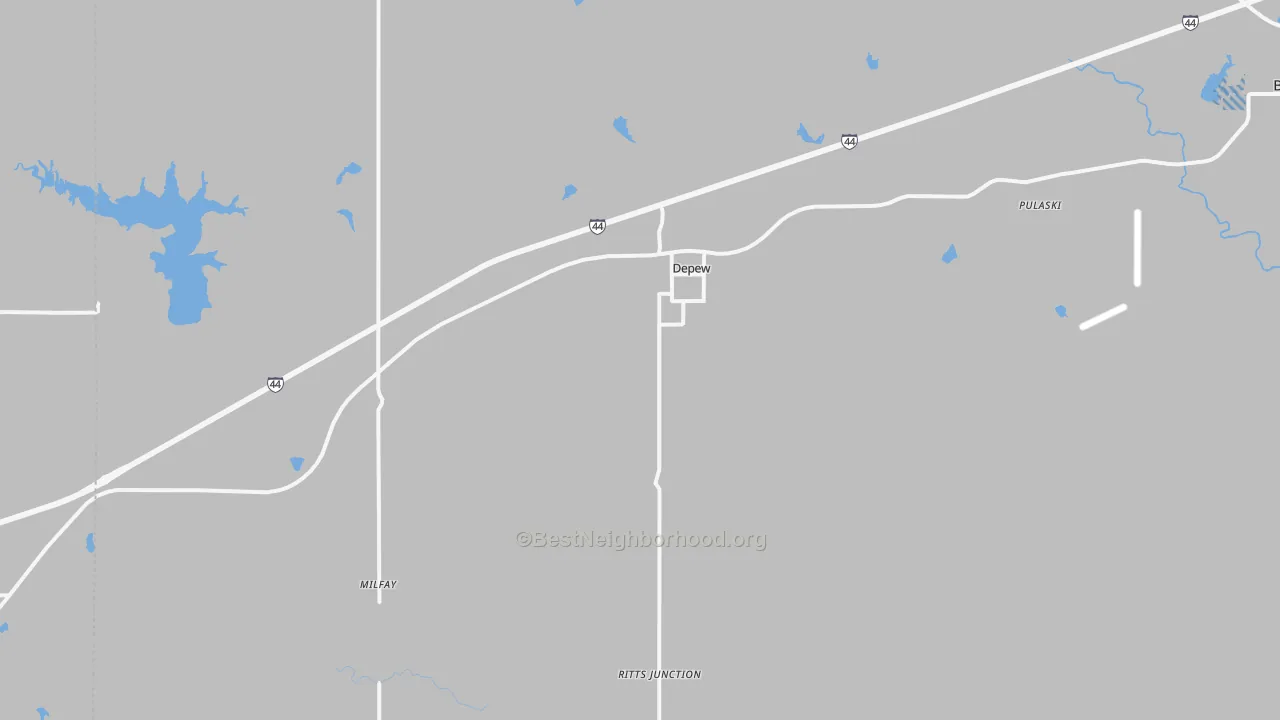 Transit Grade map of 74028, OK