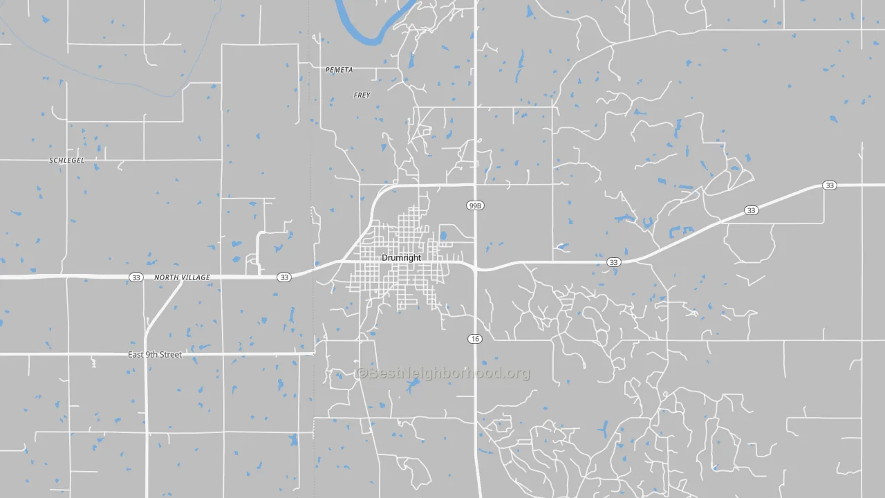 Transit Grade map of 74030, OK