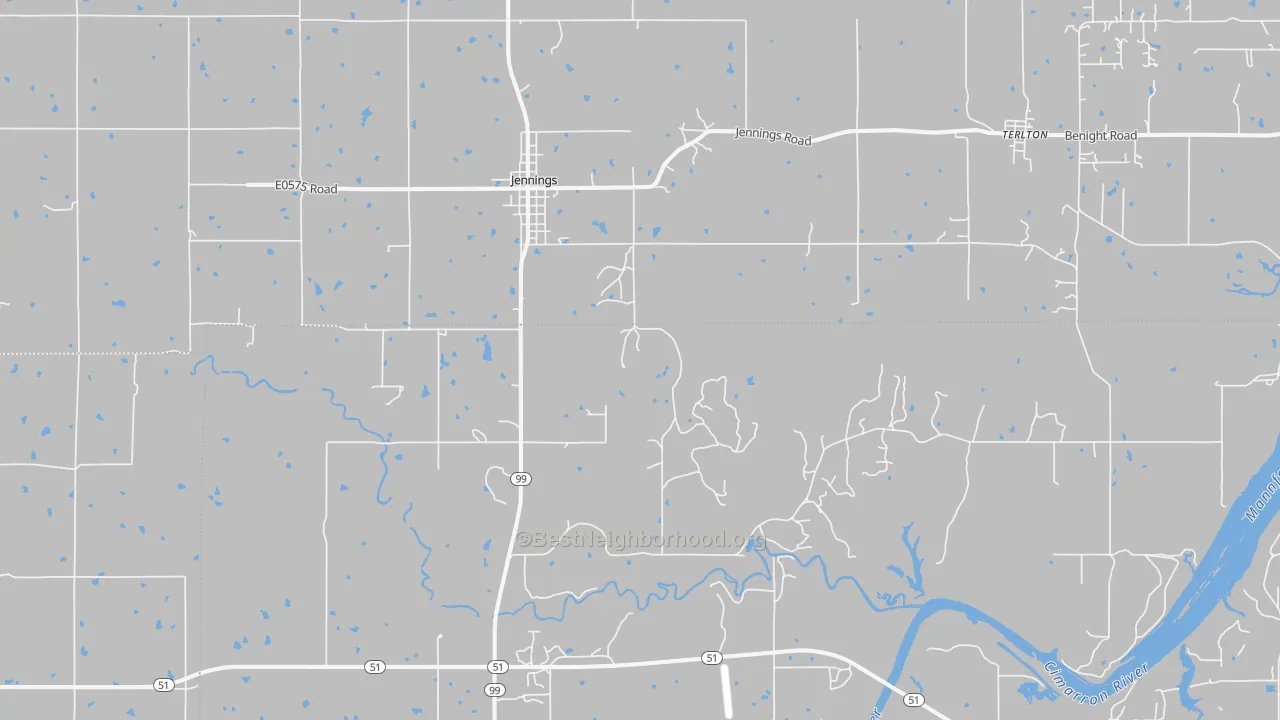 Transit Grade map of 74038, OK