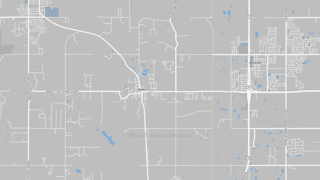 Transit Grade map of 74041, OK