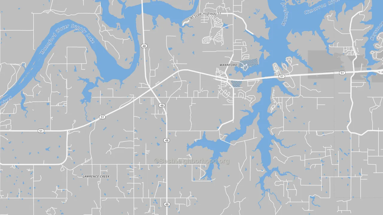 Transit Grade map of 74044, OK