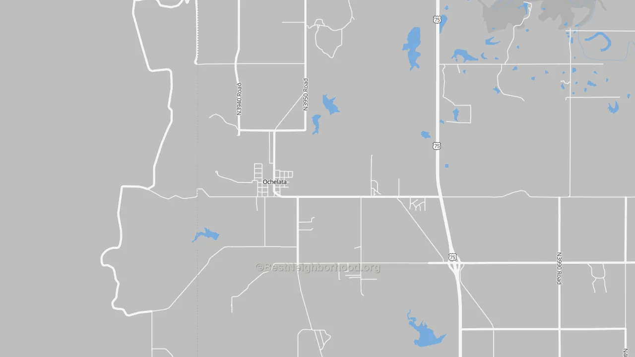 Transit Grade map of 74051, OK