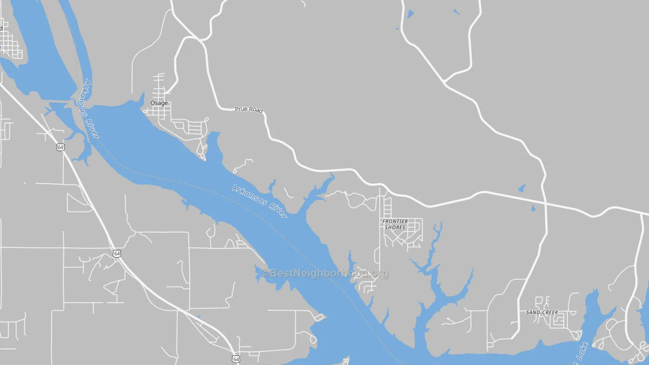 Transit Grade map of 74054, OK