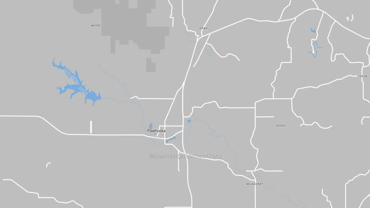 Transit Grade map of 74056, OK