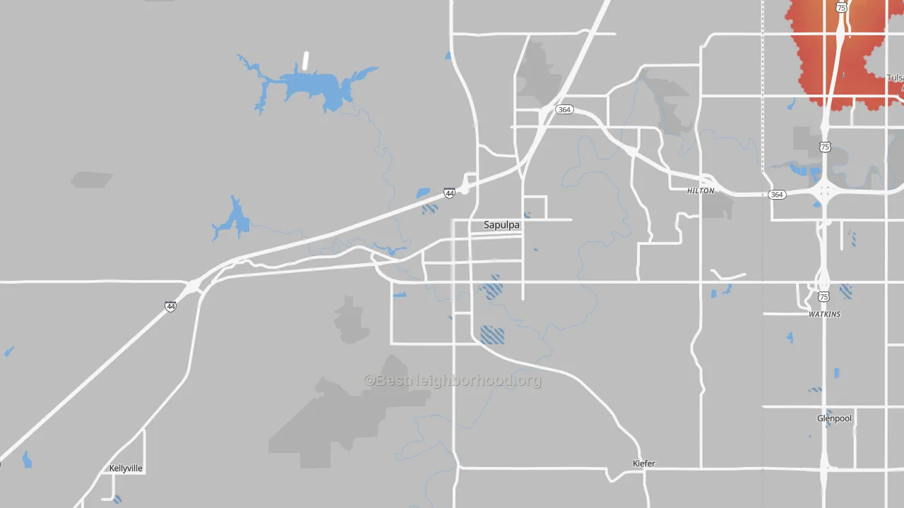 Transit Grade map of 74066, OK