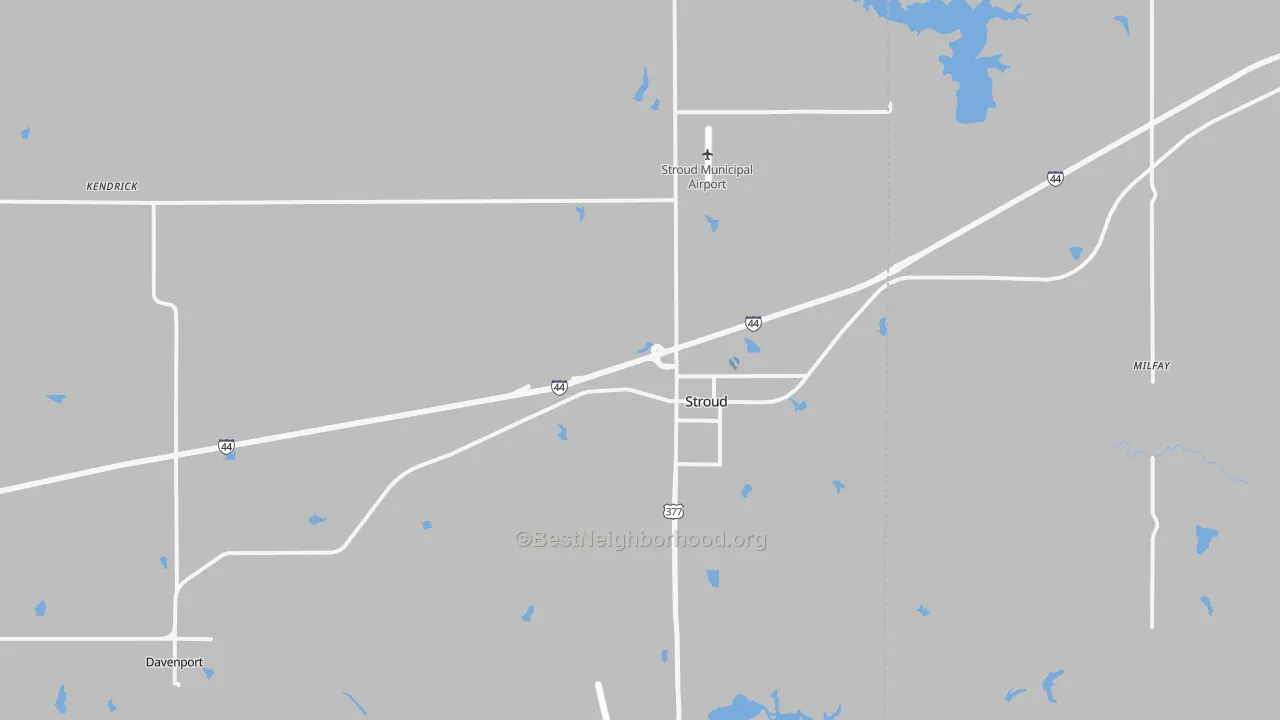 Transit Grade map of 74079, OK