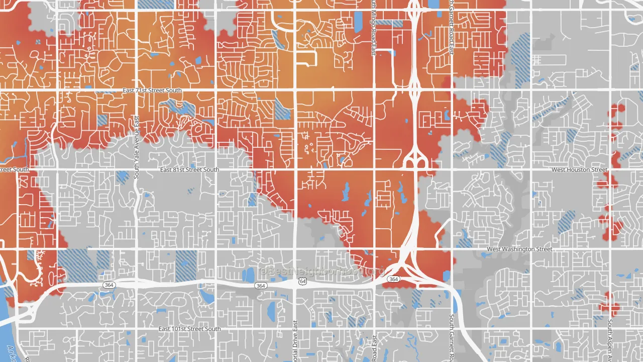Transit Grade map of 74133, OK
