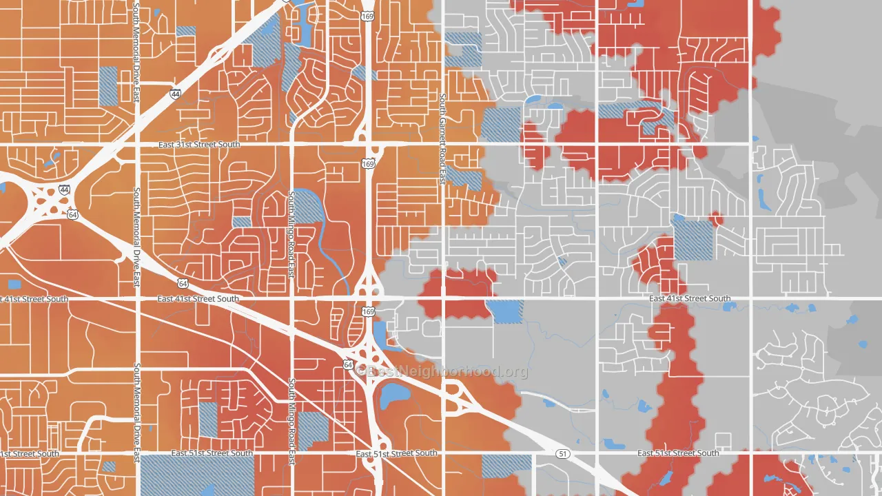 Transit Grade map of 74146, OK