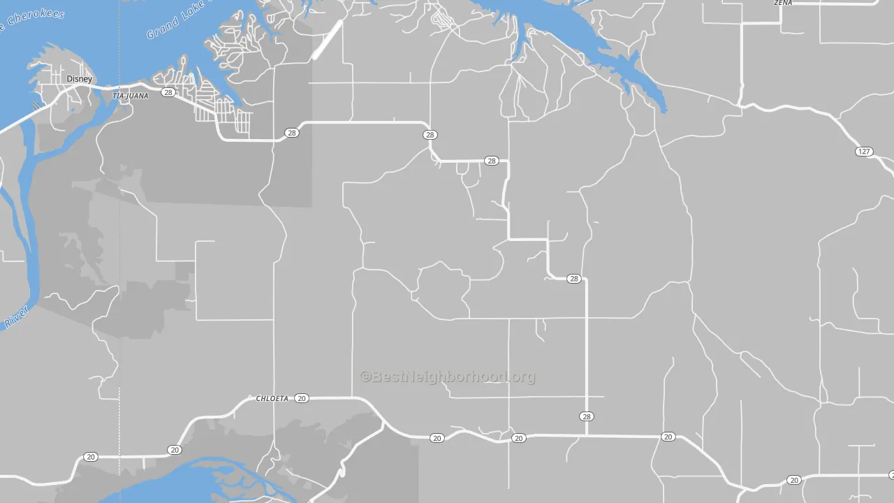 Transit Grade map of 74342, OK