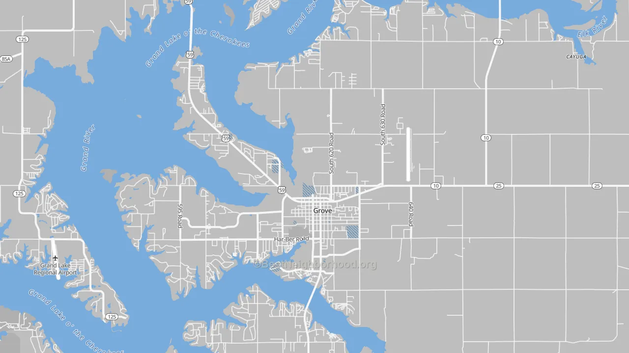 Transit Grade map of 74344, OK
