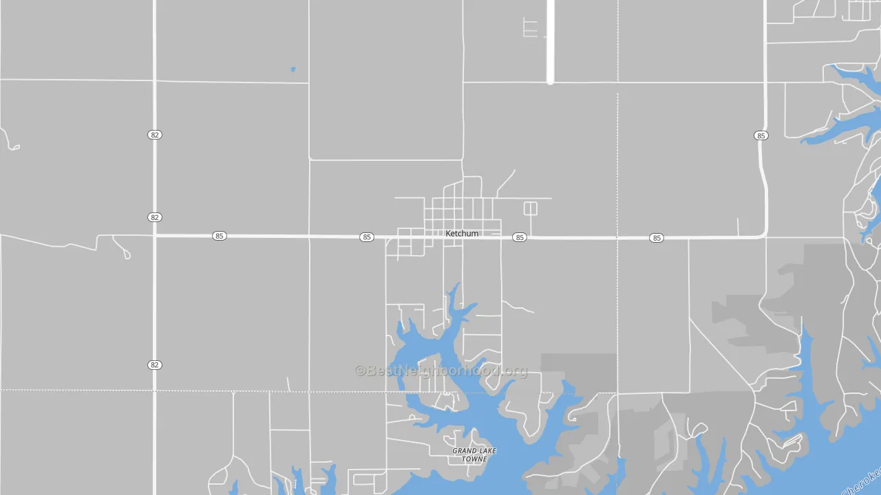 Transit Grade map of 74349, OK