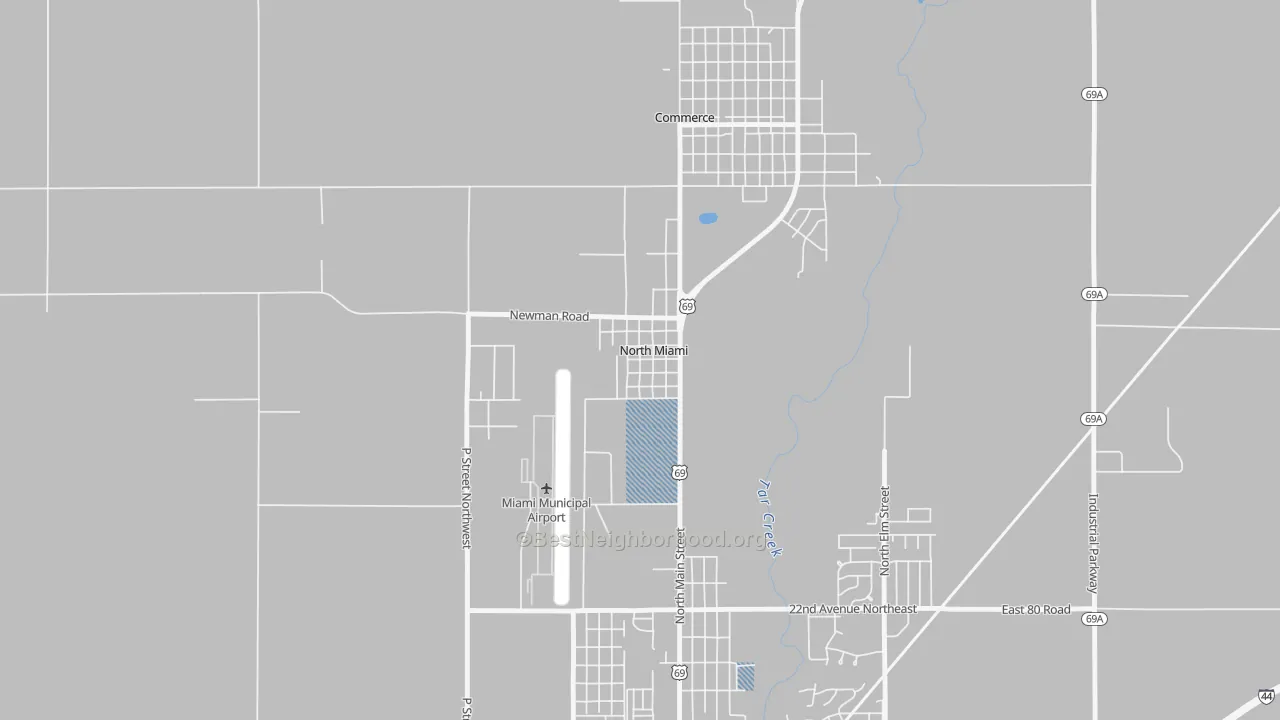 Transit Grade map of 74358, OK
