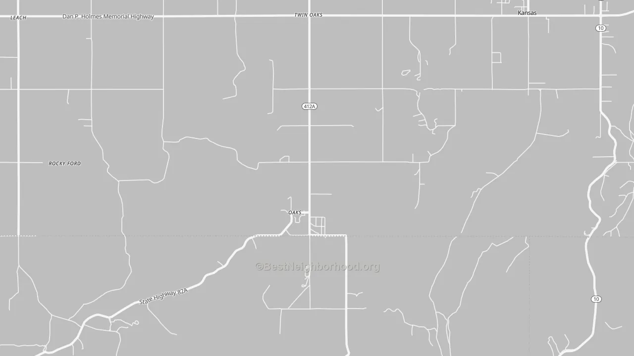 Transit Grade map of 74359, OK